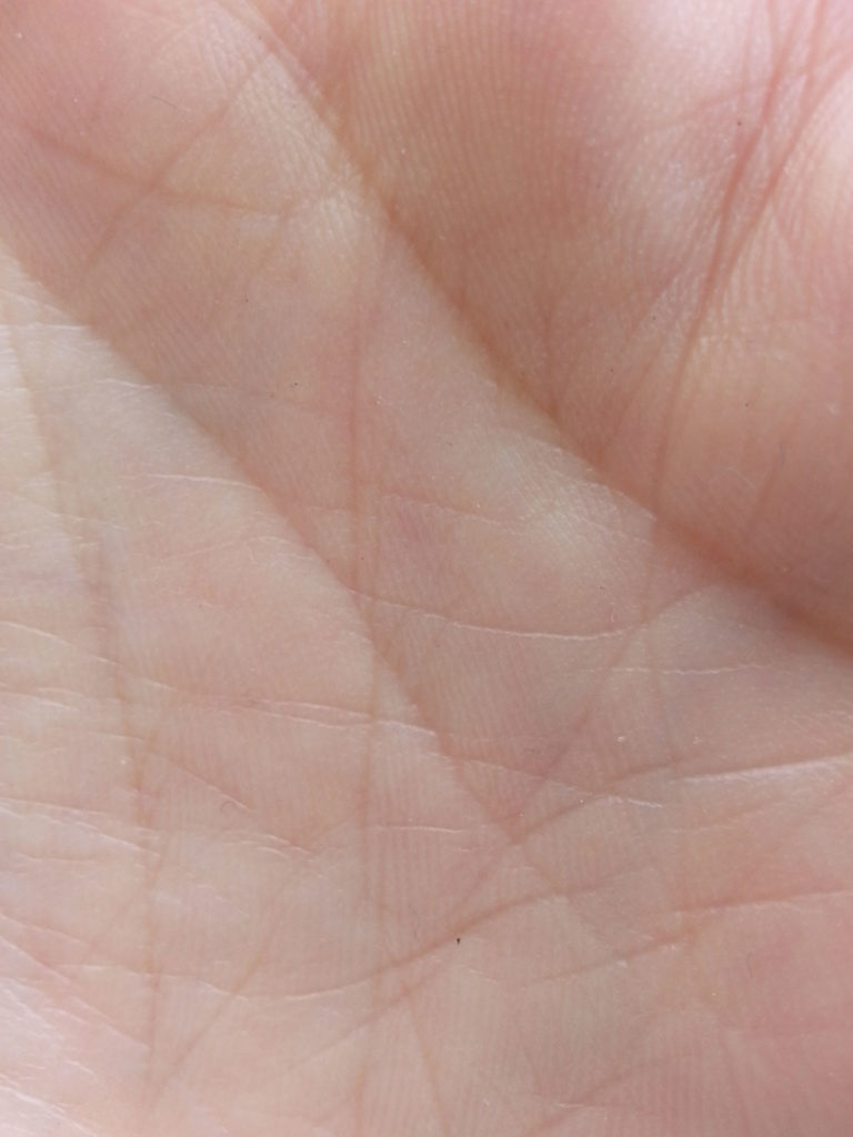 cuerpo isolineas mano