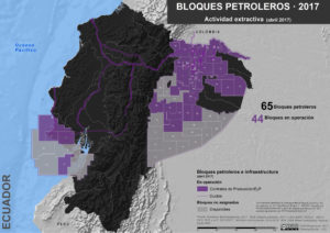Bloques petroleros en Ecuador 2017