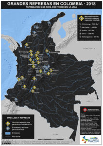 Grandes represas en Colombia (2018)