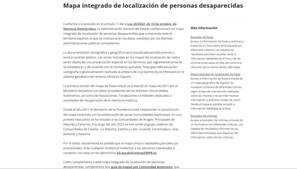 mapa de fosas